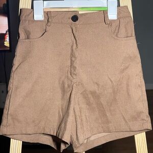 Tan corduroy Bermuda/boyfriend shorts